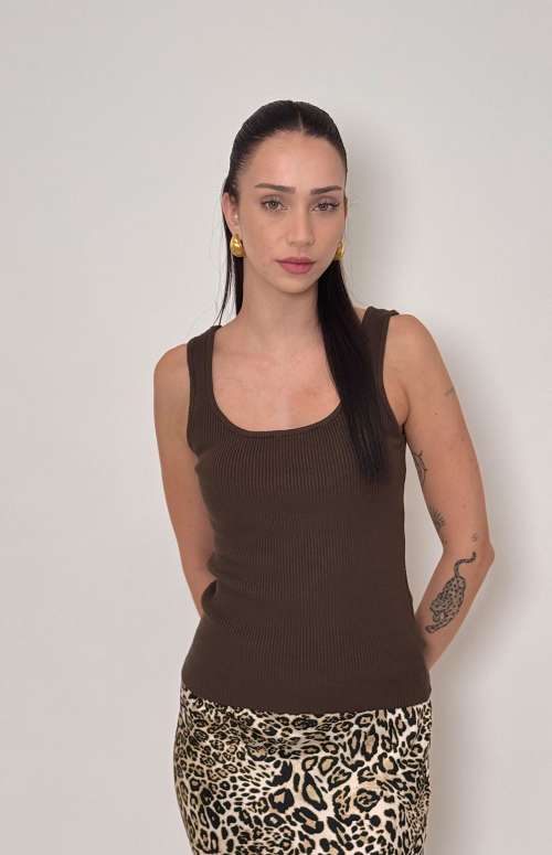 TANK TOP | BROWN