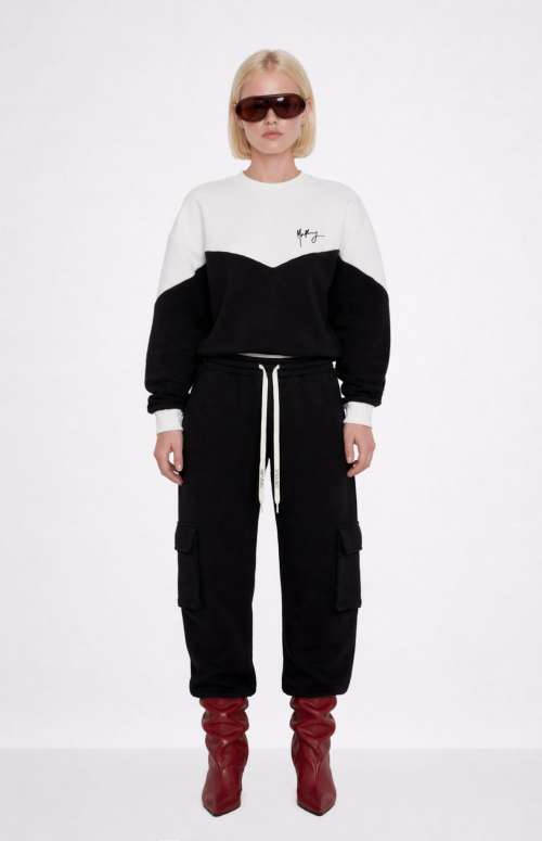 STEVIE BLACK CARGO JOGGER PANTS