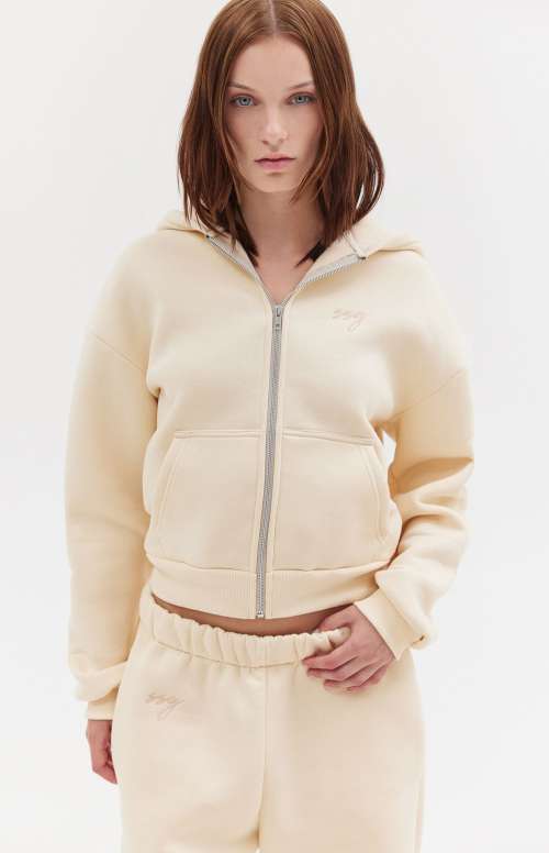 MABEL ZIP HOODIE | BUTTER