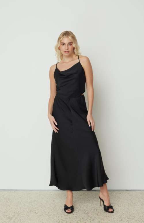 SATIN SKIRT