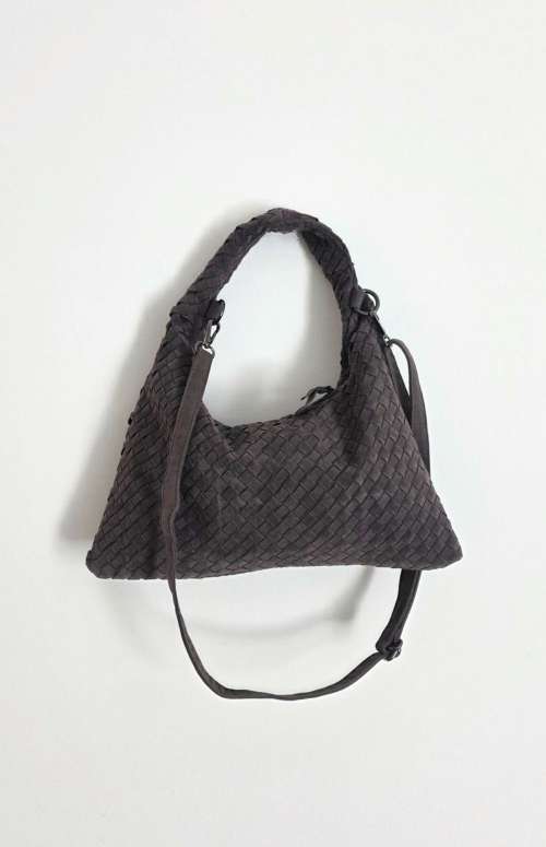 WOVEN SUEDE BAG