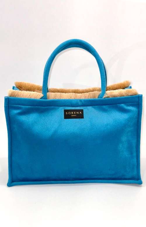 MAIANDROS TOTE BAG BLUE