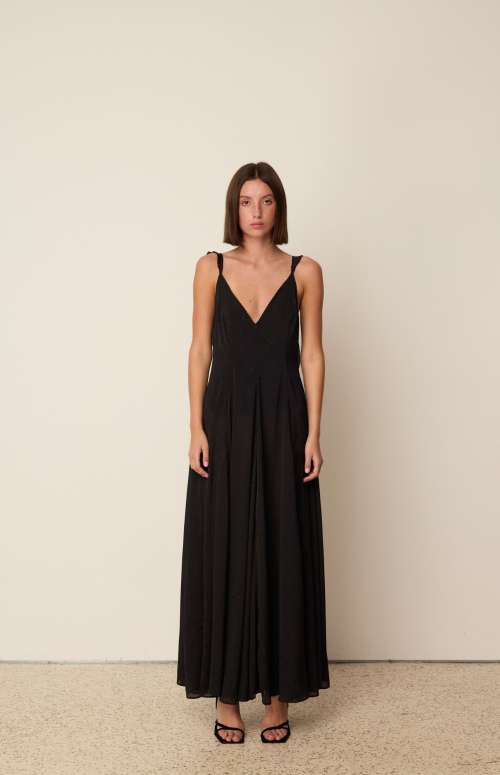 FLARED LONG DRESS