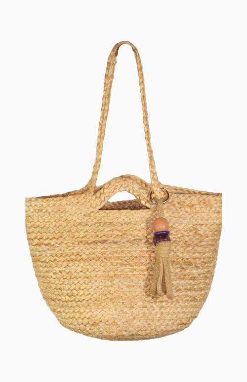 BRAIDED STRAW BAG