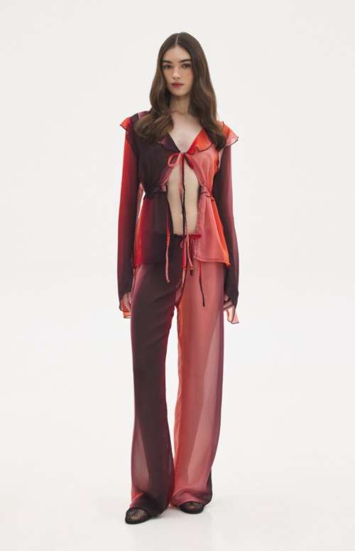ZINA C THROUGHT PANTS