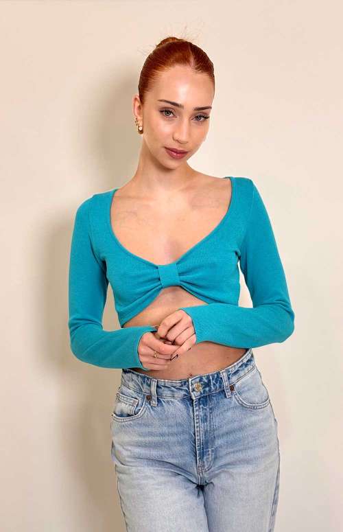 CROP TOP BLUE
