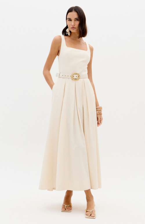 STRUCTURED DRESS WITH BELT