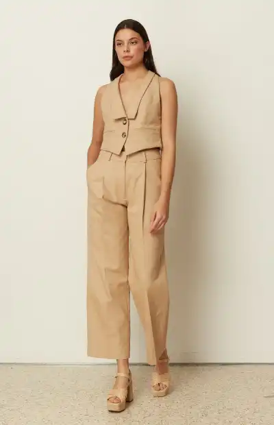 CO-ORD SUIT VEST & TAILORED PANTS