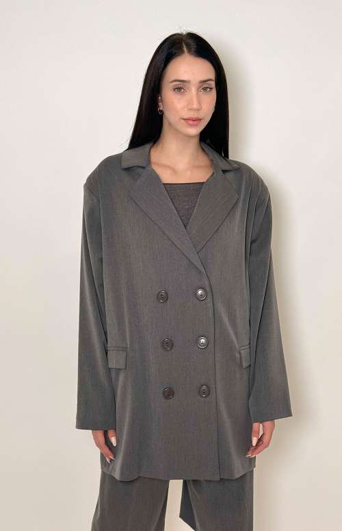 BACKSLIT BLAZER | GREY