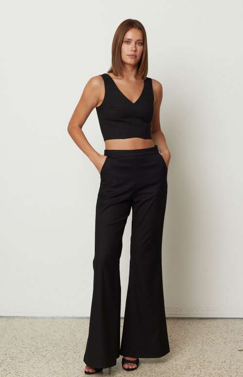 BOLD WIDE LEG FLARED PANTS