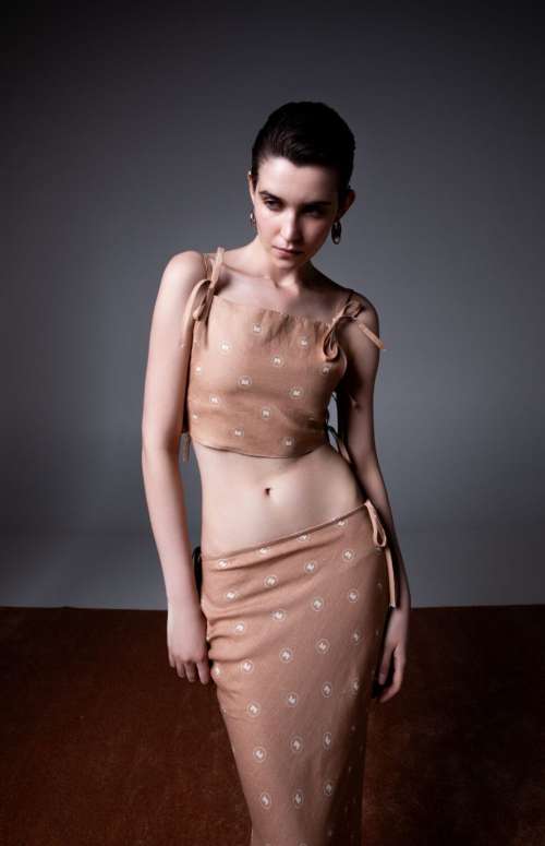 CO-ORD PURE LINEN MW | CROP TOP & SKIRT