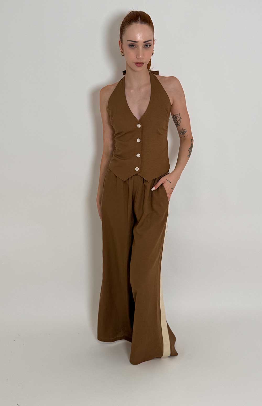 Co-Ord Vest Set - Orange main image 0