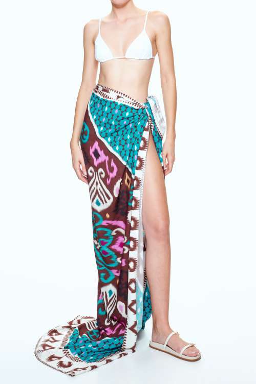 PAREO WITH PRINT | BLUE