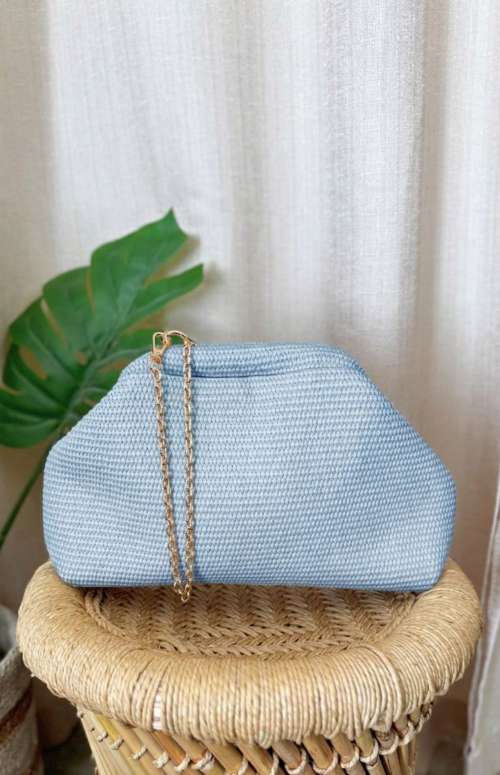 STRAW POUCH BAG