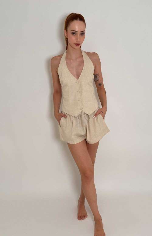 CO-ORD VEST WITH SHORTS