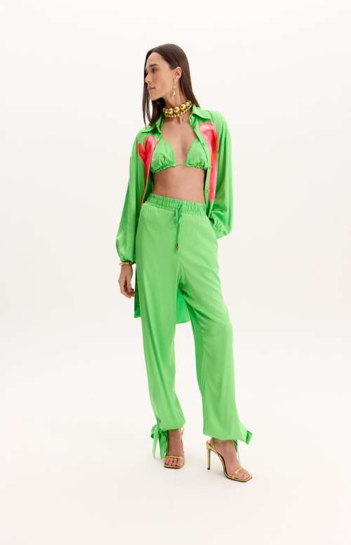 HIGH WAIST JOGGER PANTS WITH TIE
