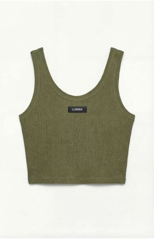 RIBBED CROP TANK TOP
