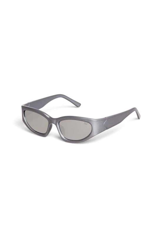 REINA SILVER MIRROR SUNGLASSES