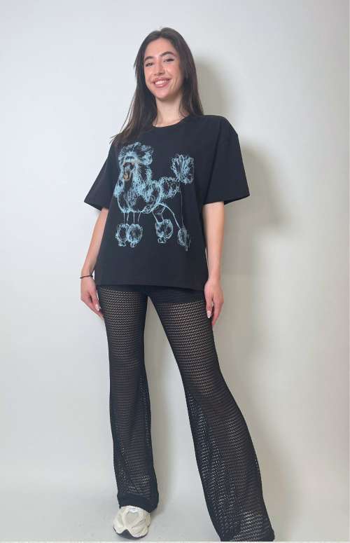 KIERA LACE KNIT TROUSERS