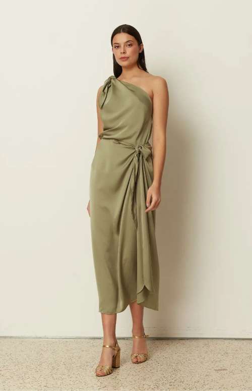 CO-ORD SILKY ONE SHOULDER TOP & SARONG