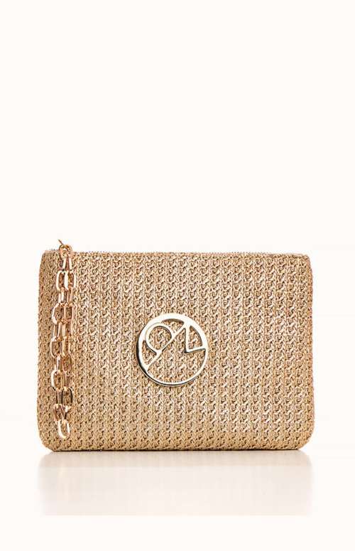 STRAW WOMAN CLUTCH BAG