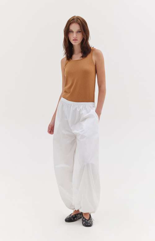 STEEZE MONOCHROME PANTS | WHITE