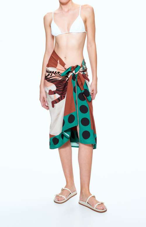 PAREO TIGER & POLKA DOT PRINT
