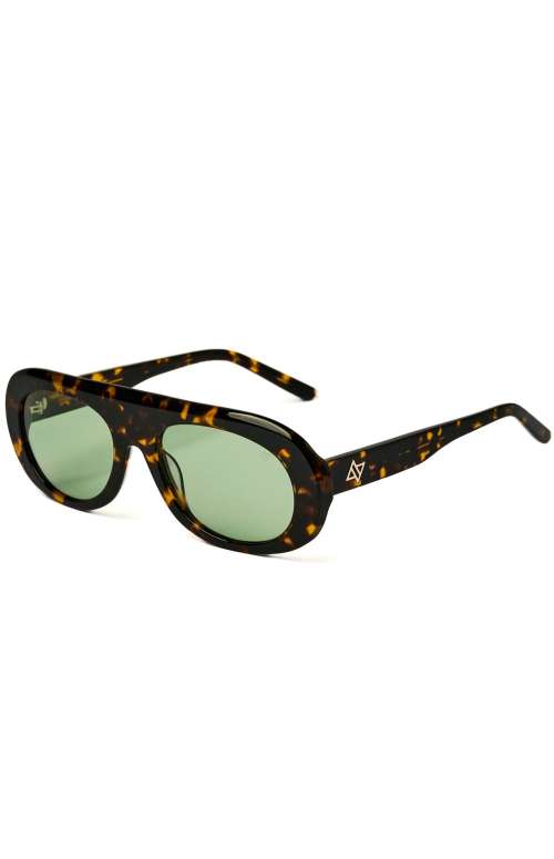 LEXI BROWN/GREEN SUNGLASSES