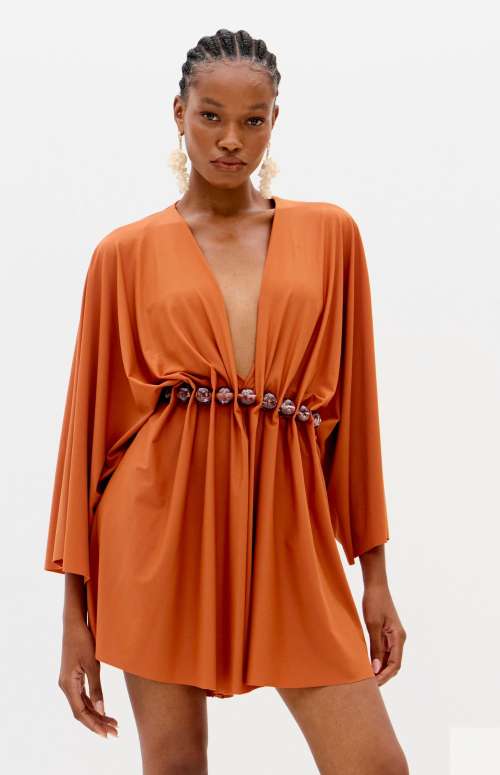 SHORT V-NECK ROMPER