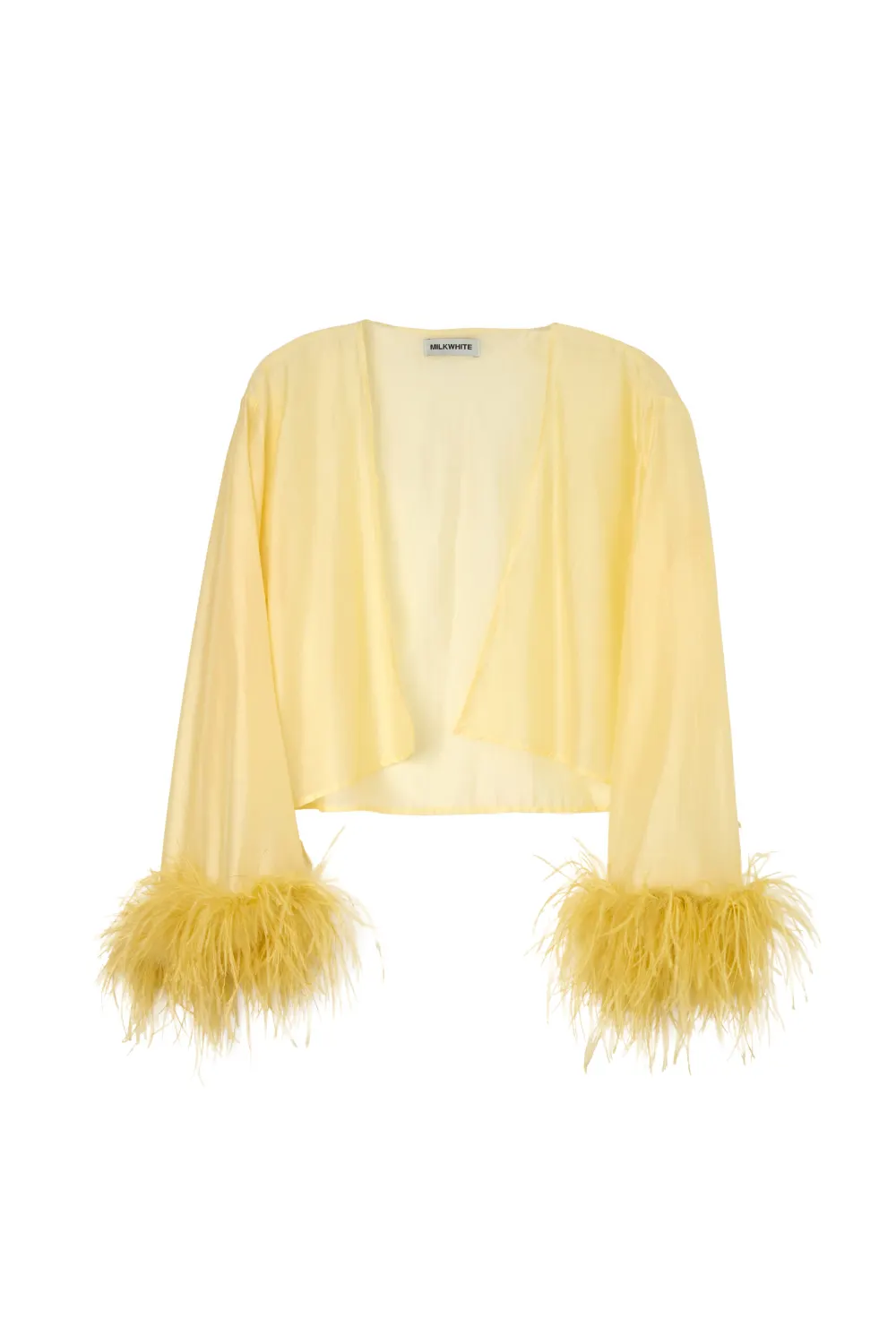 CARDIGAN WITH FEATHERS