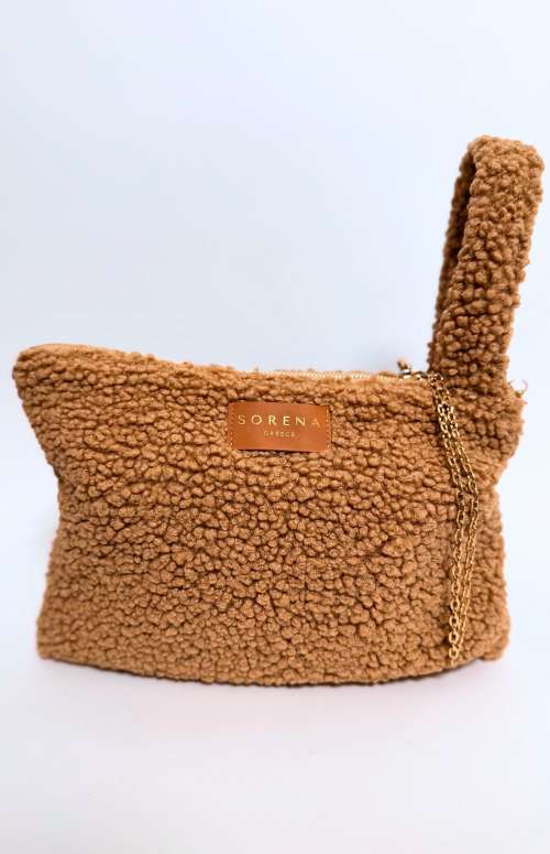 TEDDY CLUTCH | CAMEL