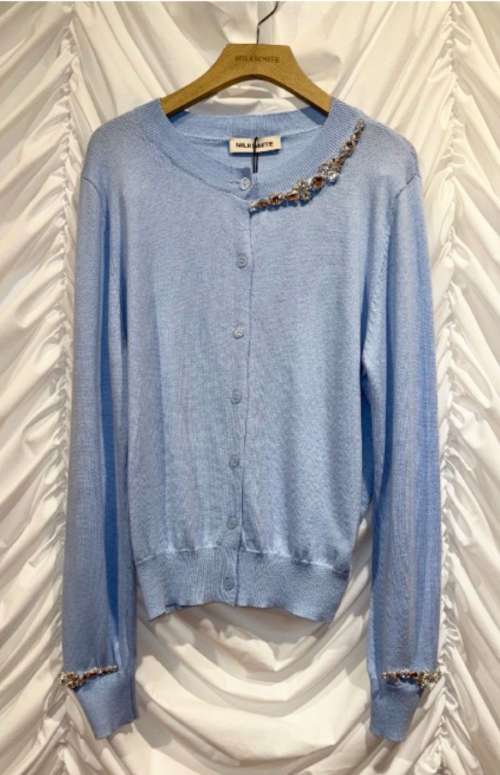 CARDIGAN WITH CRYSTAL DETAIL
