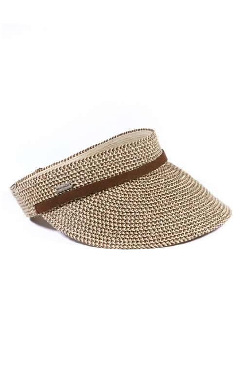 STRAW BRAID SUN VISOR