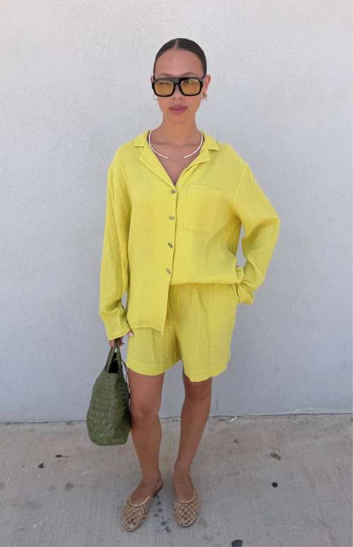 LIME COTTON CO-ORD