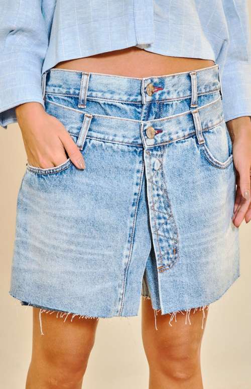 DENIM BERMUDA SHORTS DUO