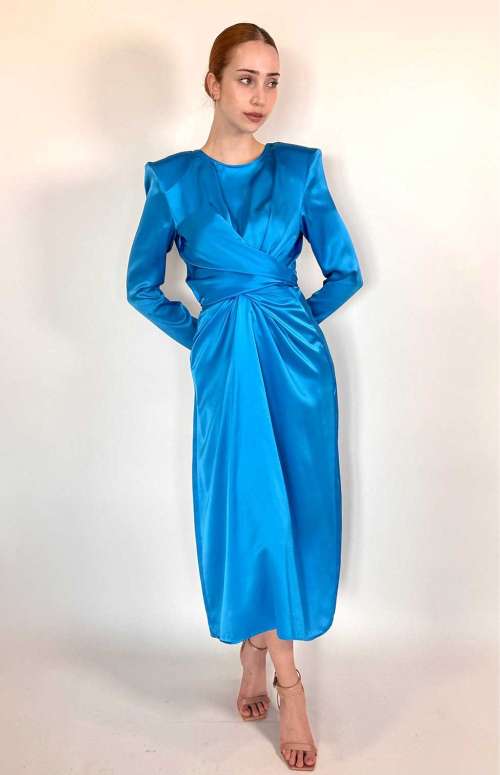 ICONIC SILK WRAP DRESS