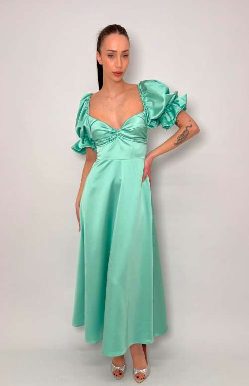 SATIN MAXI DRESS