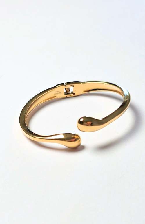 STAINLESS STEEL DROP OPEN BANGLE