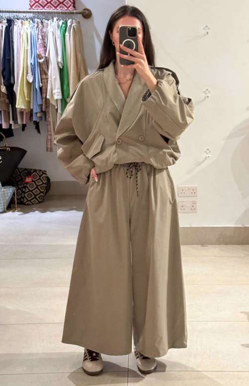 CO-ORD BOMBER JACKET & ELASTIC WAISTBAND PANTS