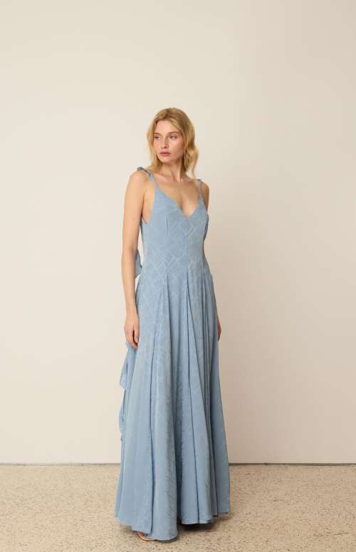 FLARED LONG DRESS