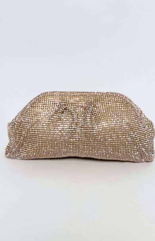 RHINESTONE CLUTCH | GOLD