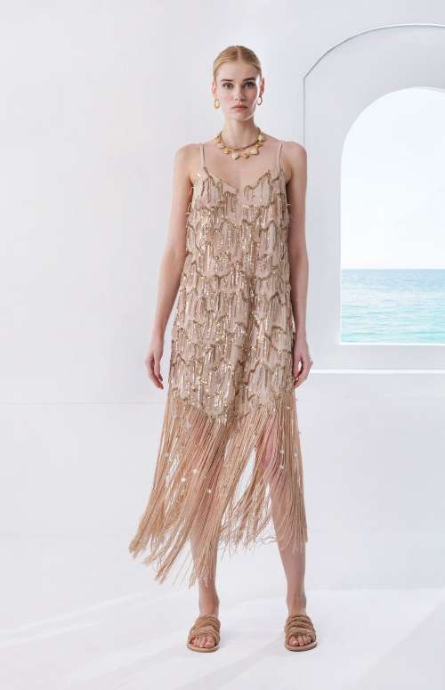 DRESS WITH FRINGES