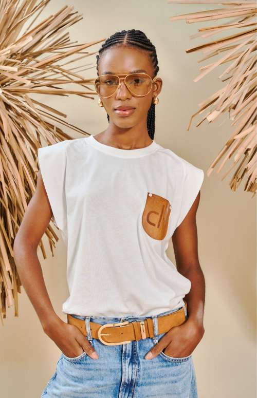 MUSCLEE TEE WITH POCKET