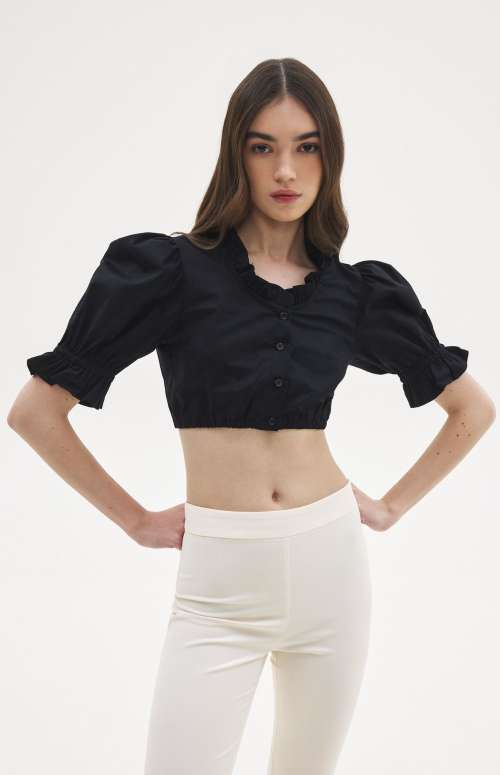 LOTUS CROP SHIRT