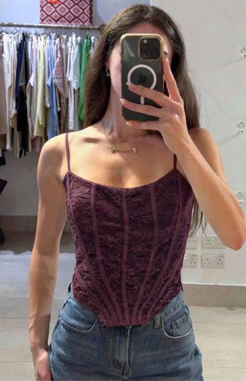LACE CORSET TOP