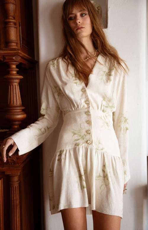 ELVEN TOPDRESS | FLORAL PRINTED