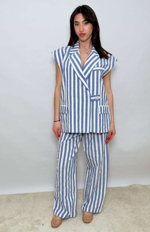 CO-ORD STRIPES | SLEEVELESS VEST & PANTS