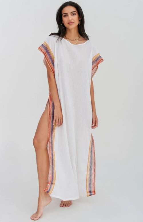 CRINKLE OPEN SIDE MAXI