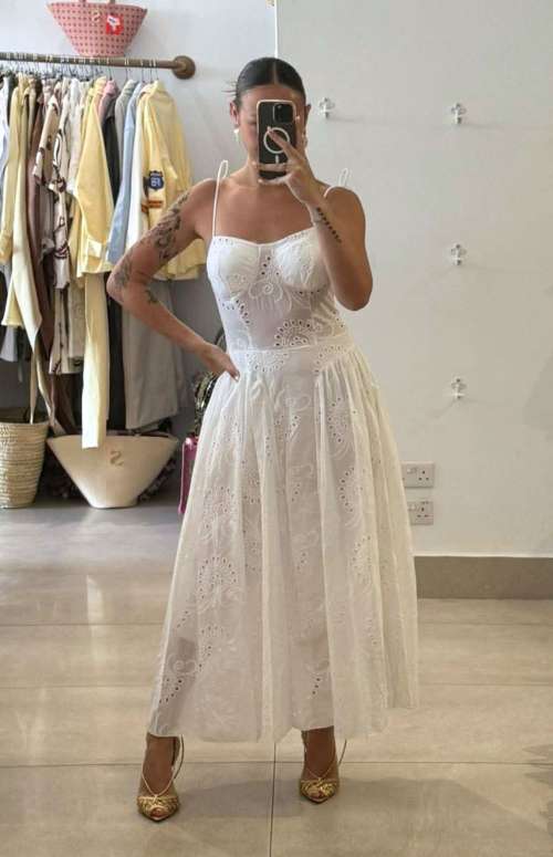 BRODERIE CORSET DRESS