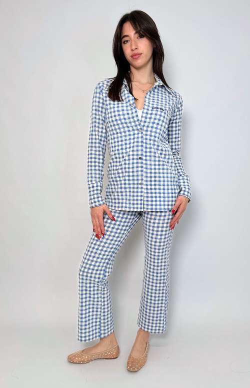 CO-ORD CHECK | FITTED SHIRT & CROP PANTS